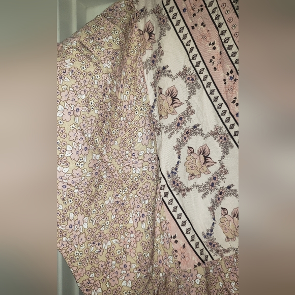 Davi & Dani Pink Floral Boho Tie Back Dress with Pockets 3X NWT - Picture 3 of 10